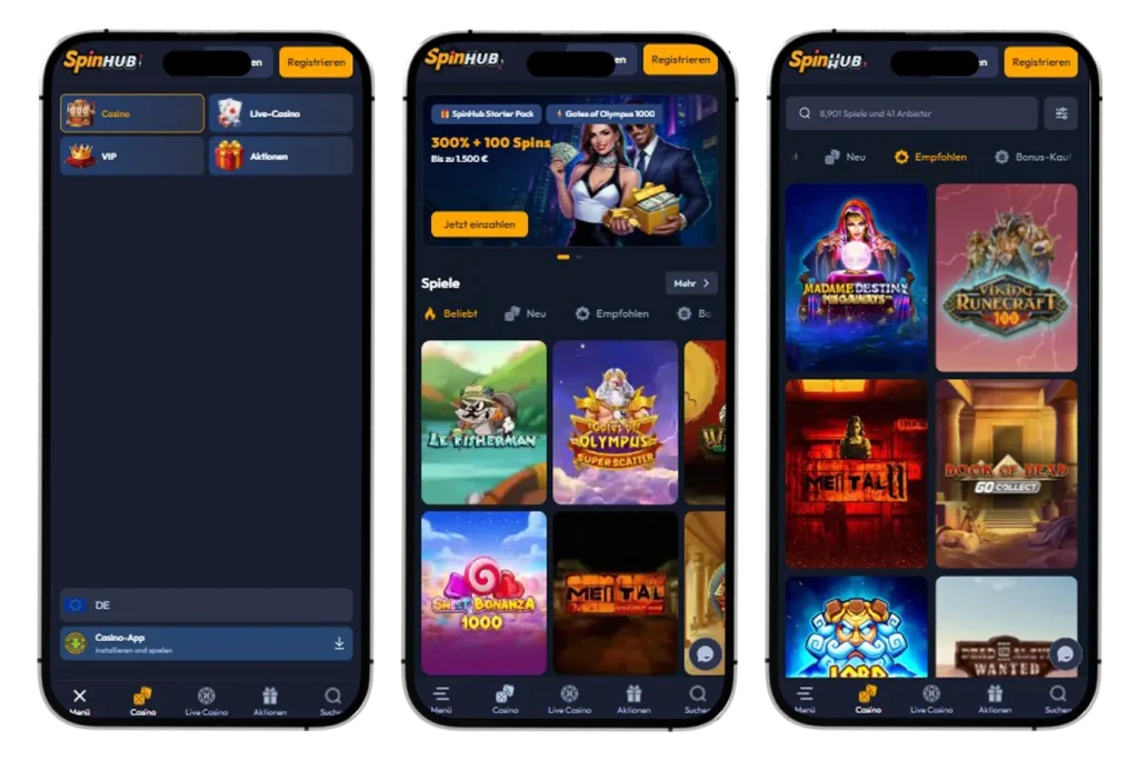 SpinHub Casino app