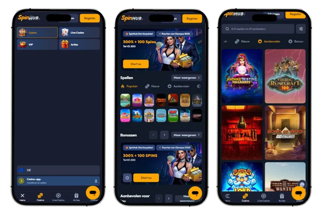 SpinHub Casino app