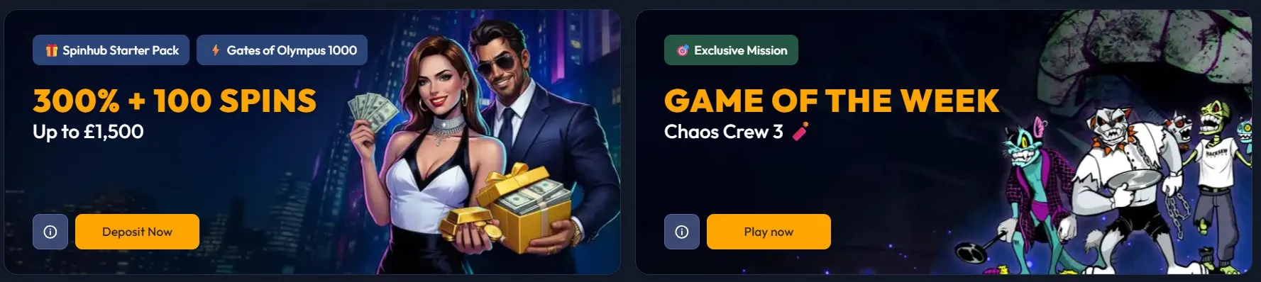 SpinHub Casino bonus
